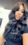 Call her “BLESSED” glueless Deep layered curtain bang closure unit